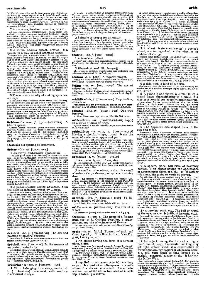 Page from the Oxford Latin Dictionary