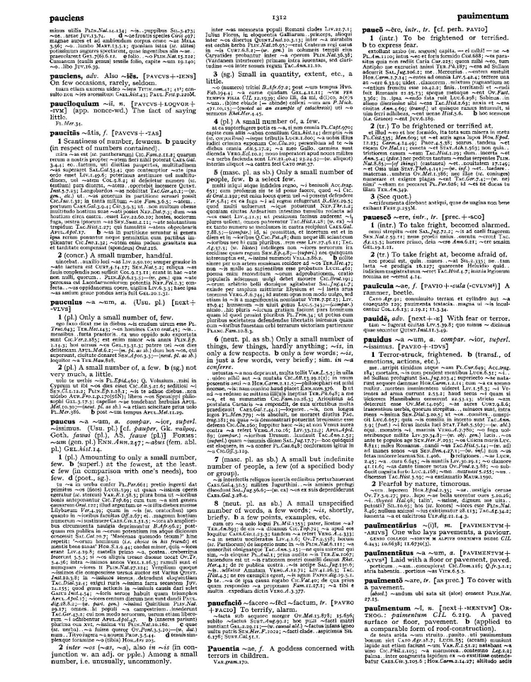 Page from the Oxford Latin Dictionary