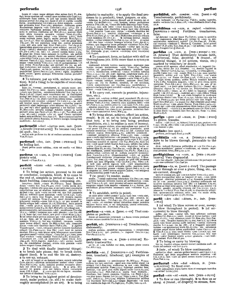 Page from the Oxford Latin Dictionary