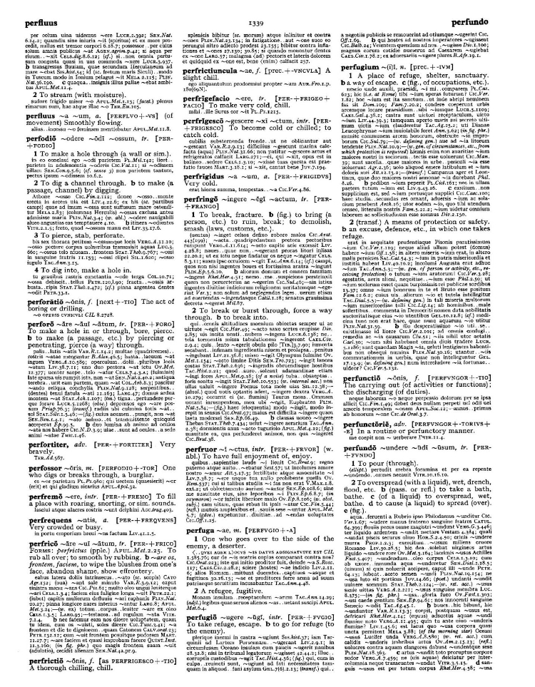 Page from the Oxford Latin Dictionary