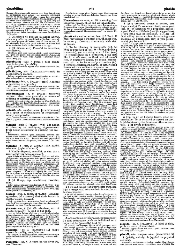 Page from the Oxford Latin Dictionary