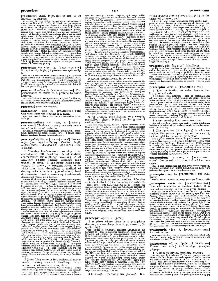 Page from the Oxford Latin Dictionary