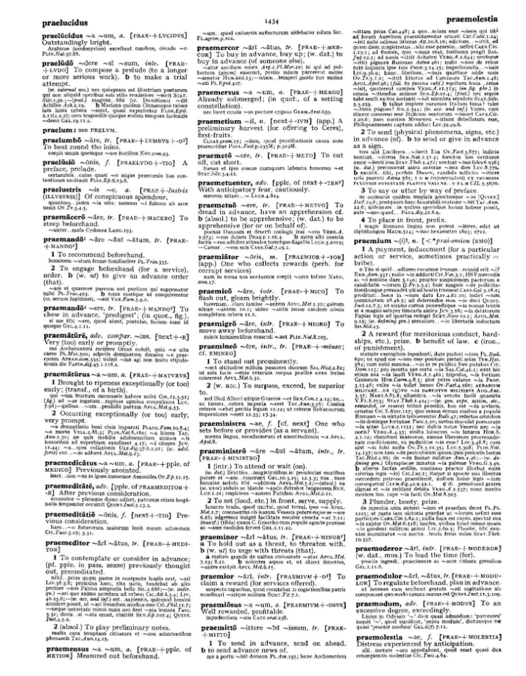 Page from the Oxford Latin Dictionary