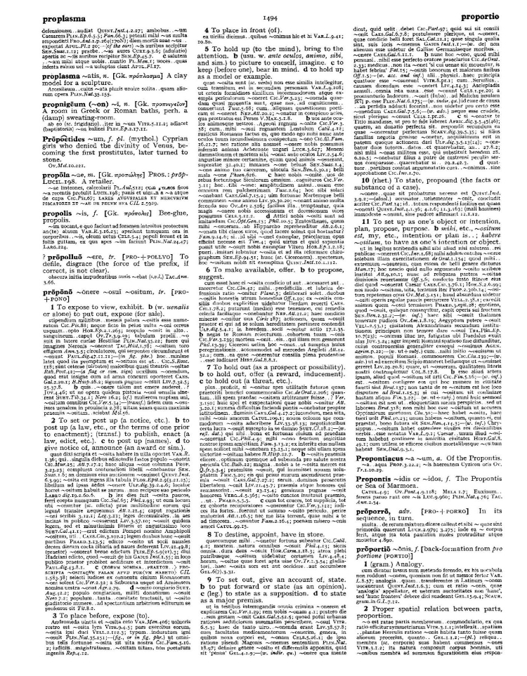 Page from the Oxford Latin Dictionary