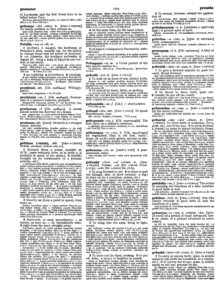 Page from the Oxford Latin Dictionary