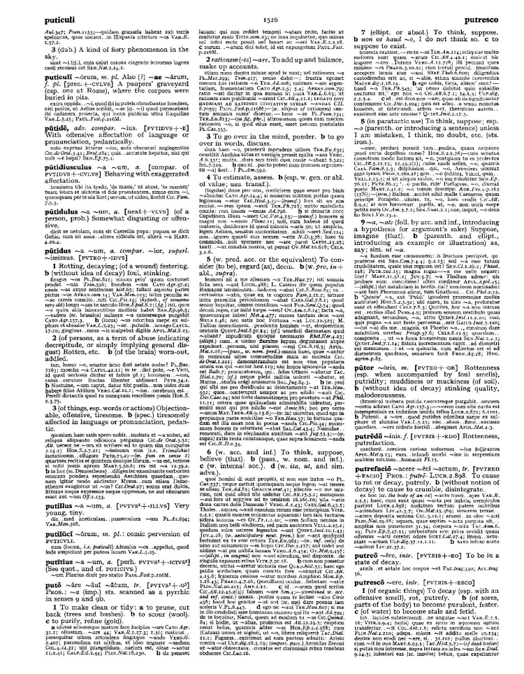 Page from the Oxford Latin Dictionary