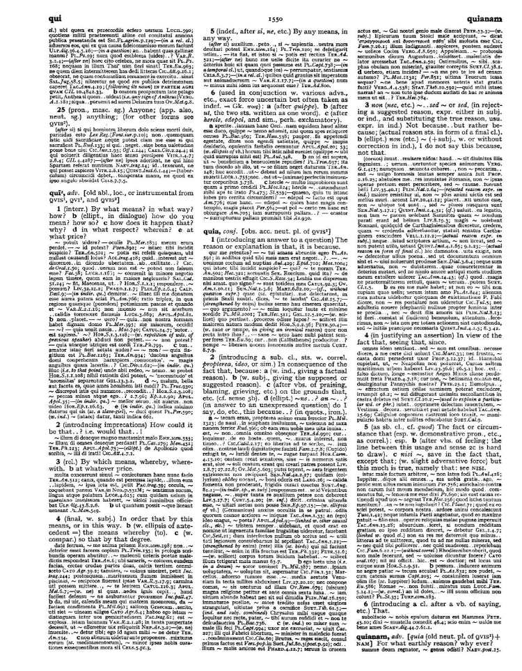 Page from the Oxford Latin Dictionary