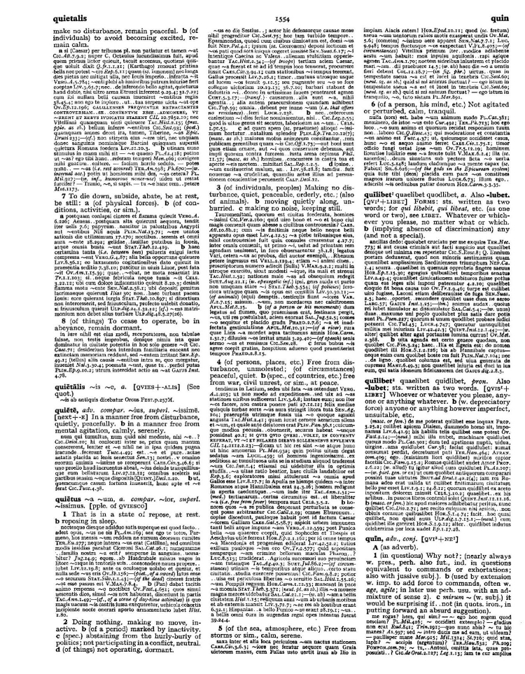 Page from the Oxford Latin Dictionary