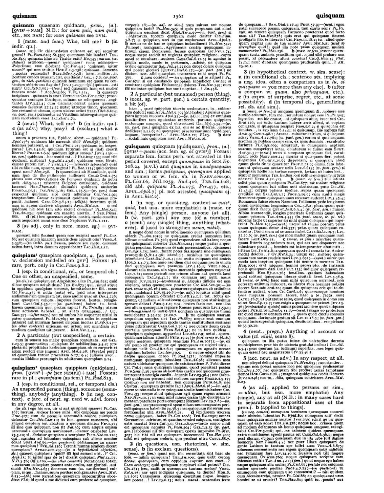 Page from the Oxford Latin Dictionary