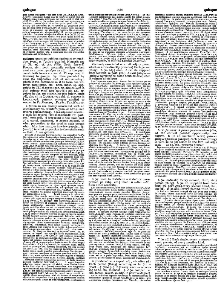 Page from the Oxford Latin Dictionary