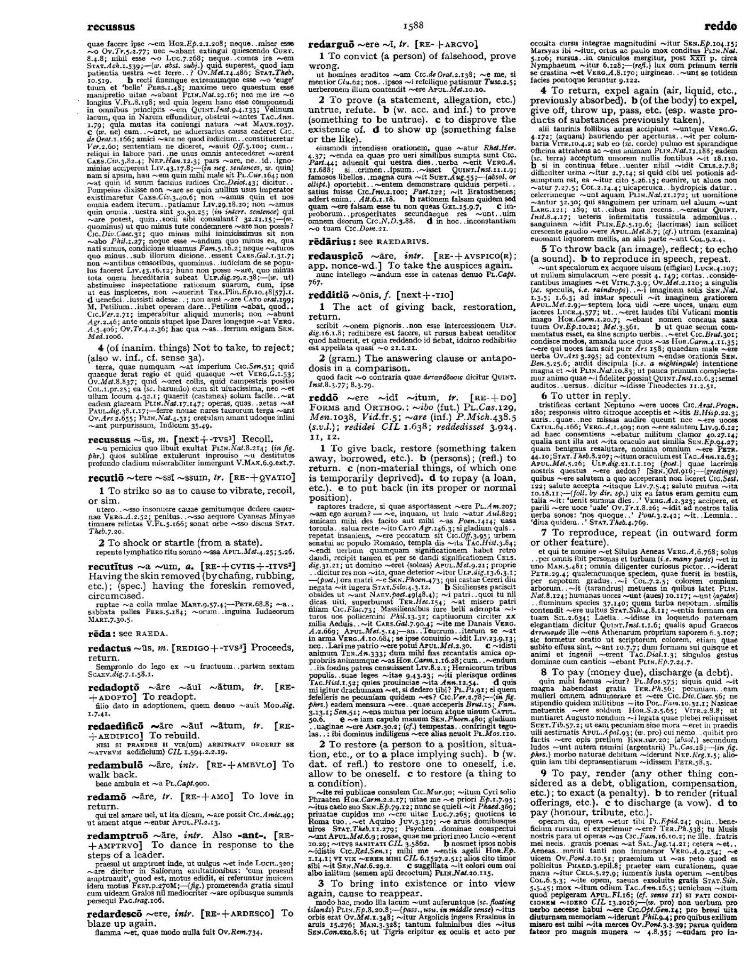 Page from the Oxford Latin Dictionary