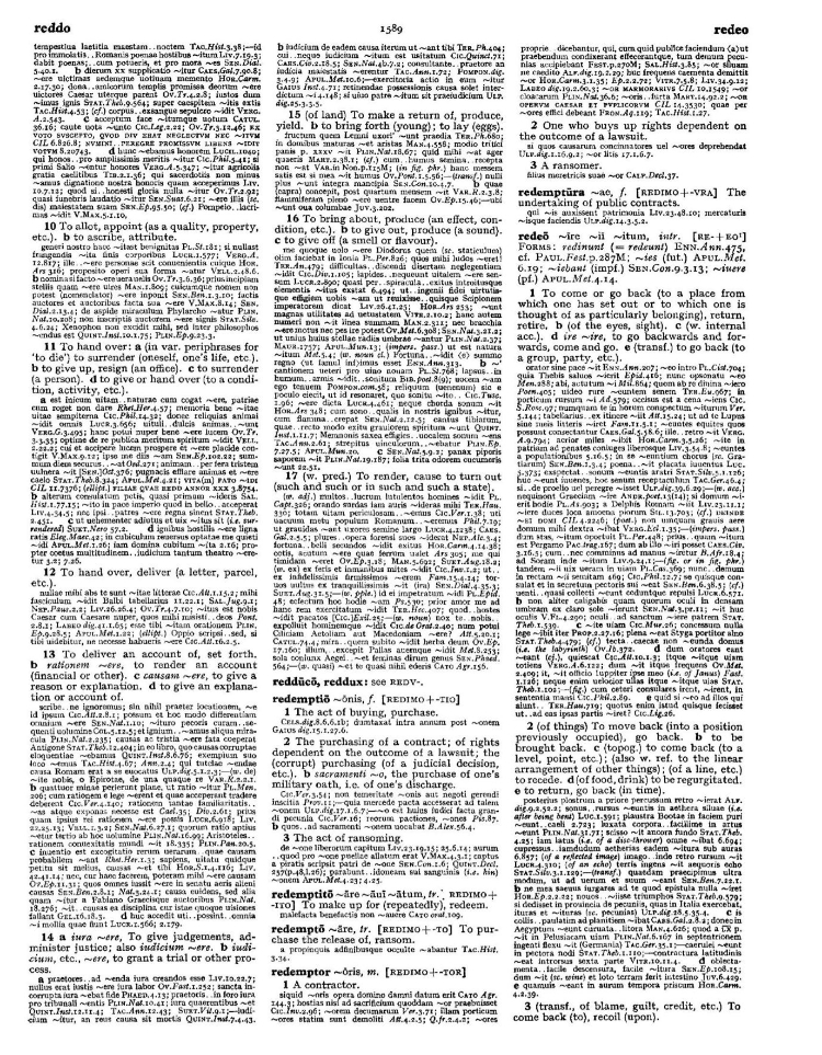 Page from the Oxford Latin Dictionary