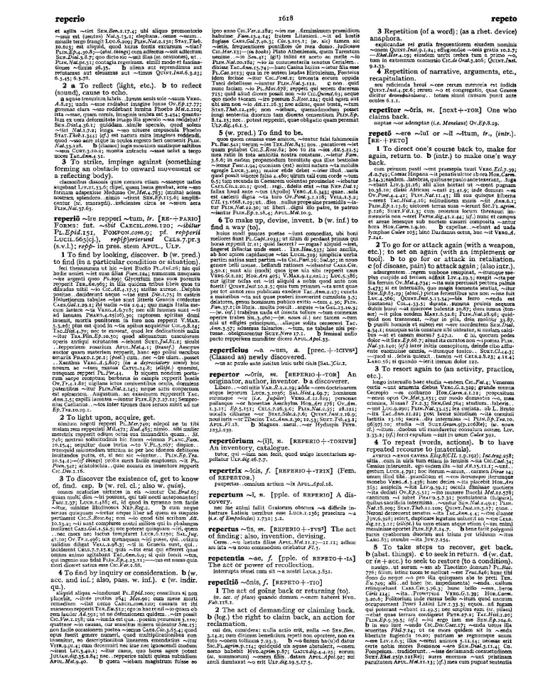 Page from the Oxford Latin Dictionary