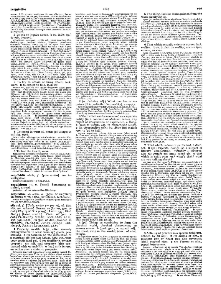 Page from the Oxford Latin Dictionary