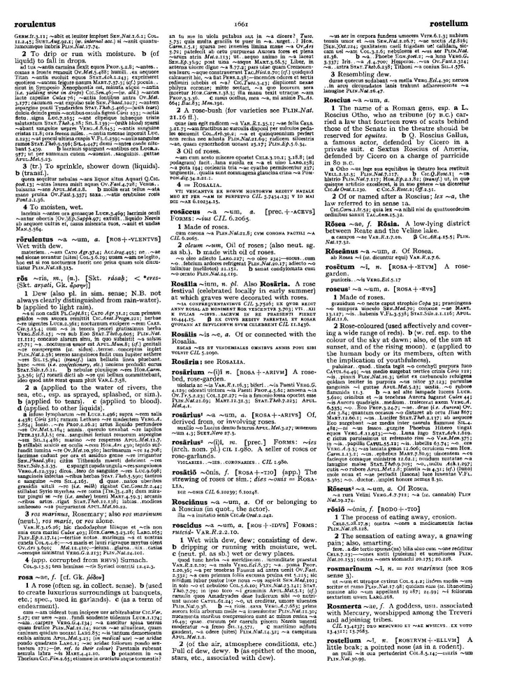 Page from the Oxford Latin Dictionary