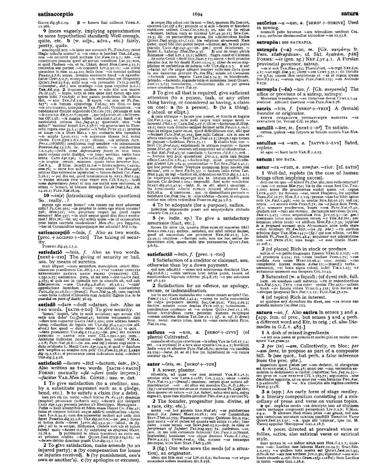 Page from the Oxford Latin Dictionary