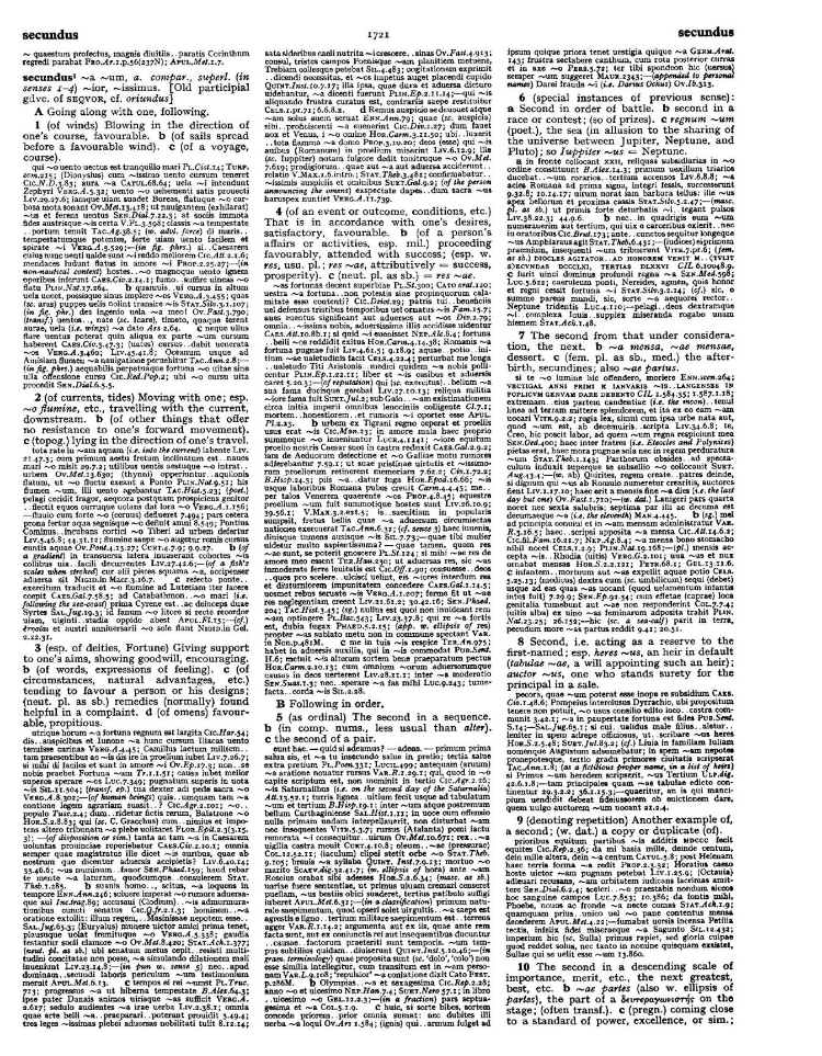 Page from the Oxford Latin Dictionary