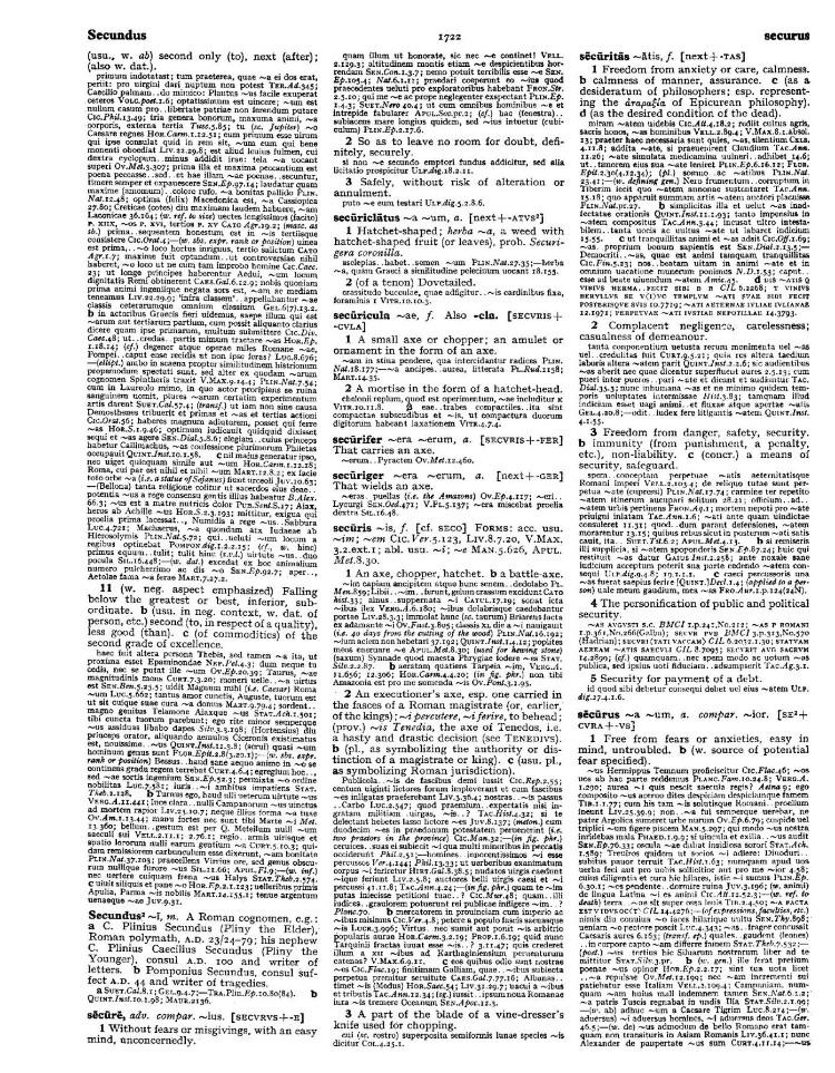 Page from the Oxford Latin Dictionary