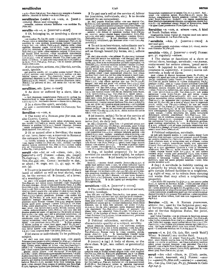 Page from the Oxford Latin Dictionary