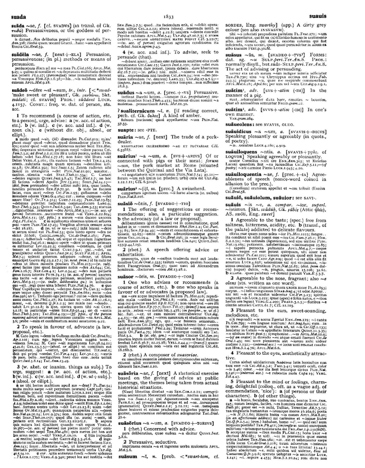 Page from the Oxford Latin Dictionary