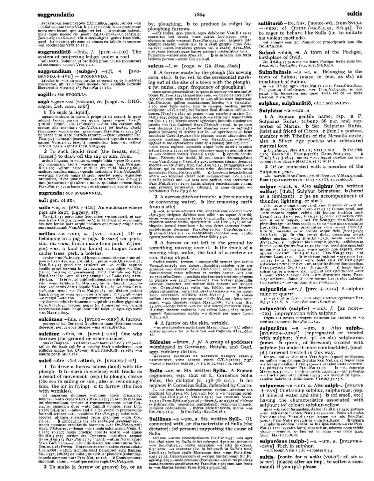 Page from the Oxford Latin Dictionary