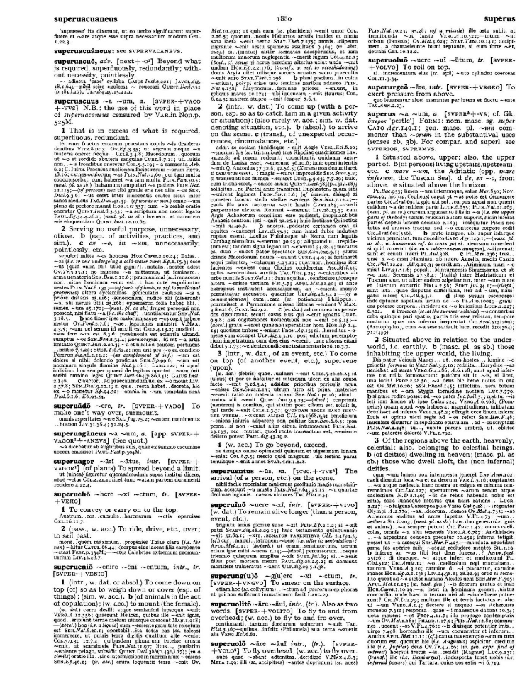 Page from the Oxford Latin Dictionary