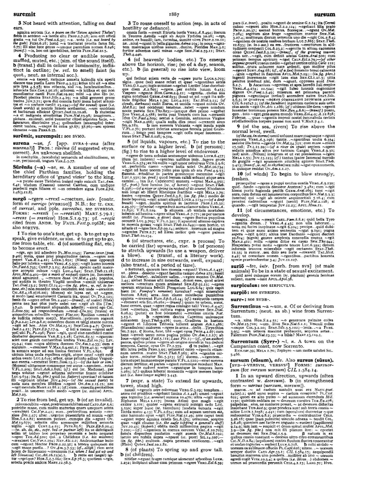 Page from the Oxford Latin Dictionary