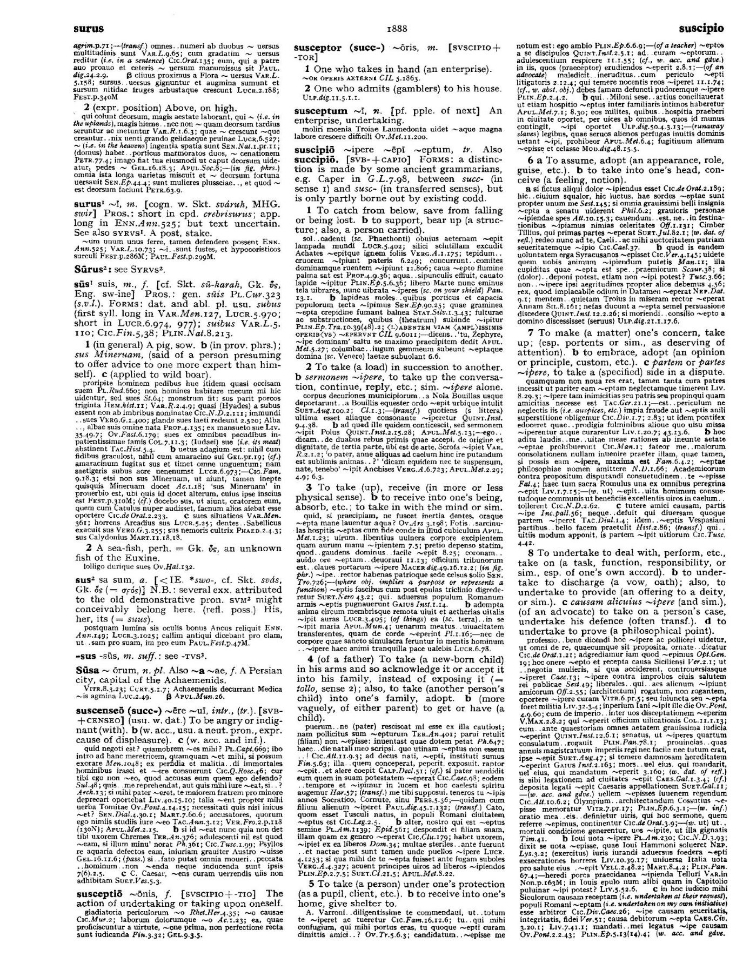 Page from the Oxford Latin Dictionary