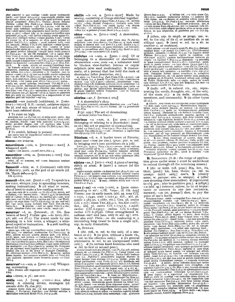 Page from the Oxford Latin Dictionary