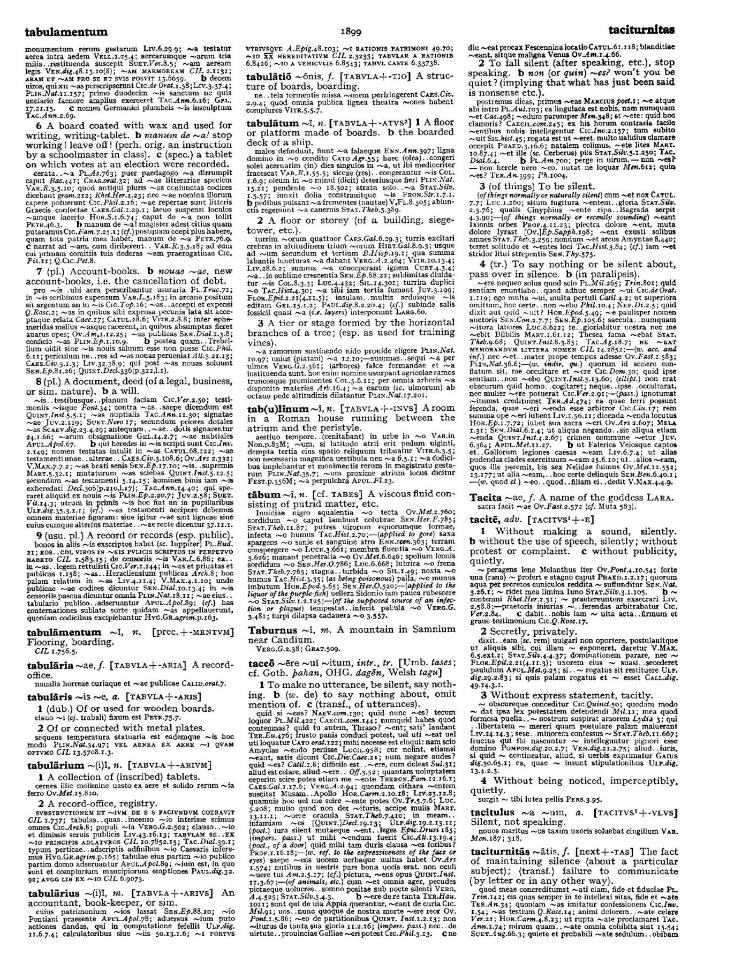 Page from the Oxford Latin Dictionary