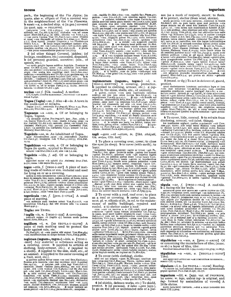 Page from the Oxford Latin Dictionary