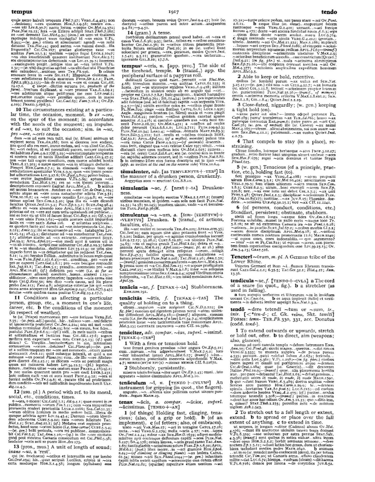 Page from the Oxford Latin Dictionary