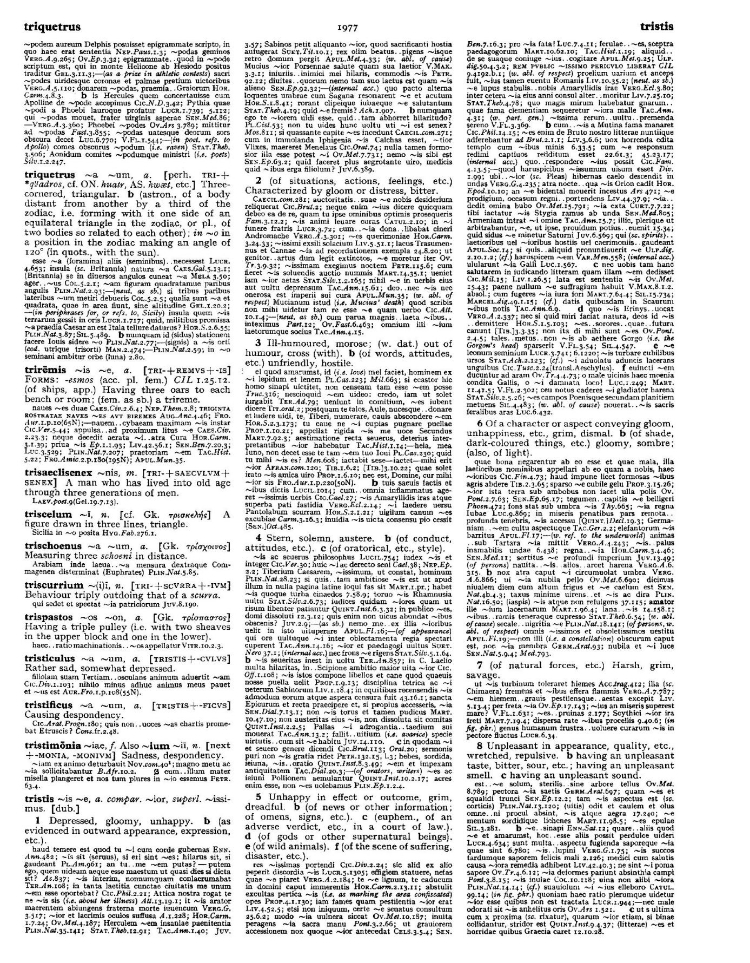 Page from the Oxford Latin Dictionary