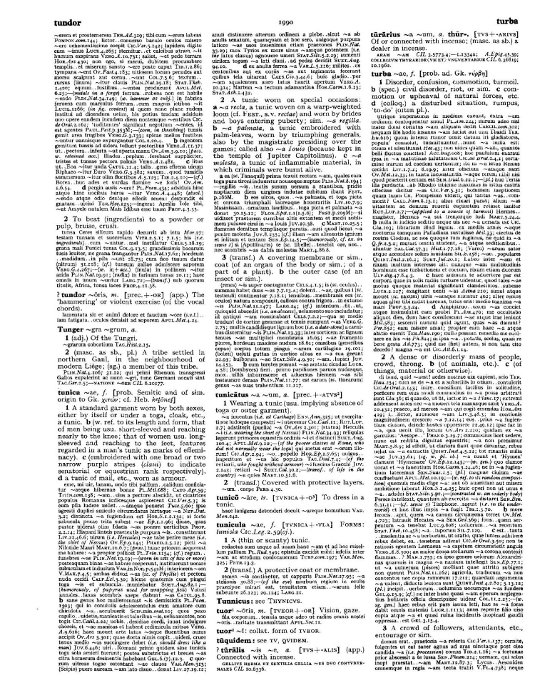 Page from the Oxford Latin Dictionary