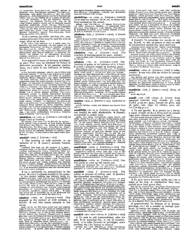 Page from the Oxford Latin Dictionary