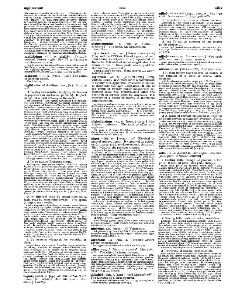 Page from the Oxford Latin Dictionary