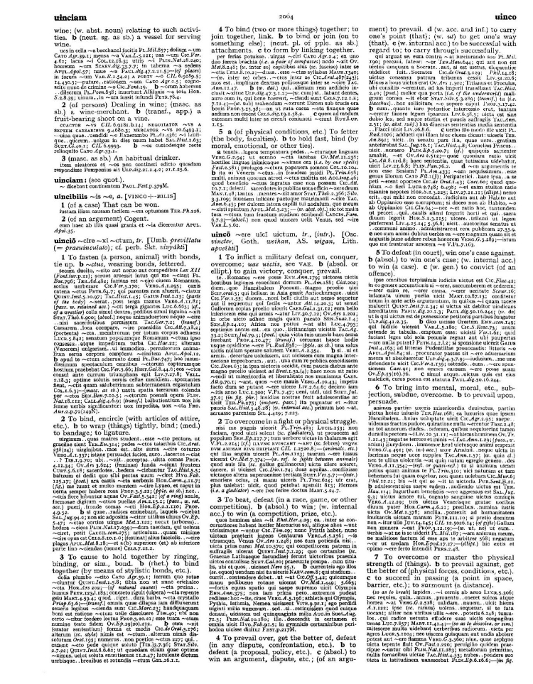 Page from the Oxford Latin Dictionary