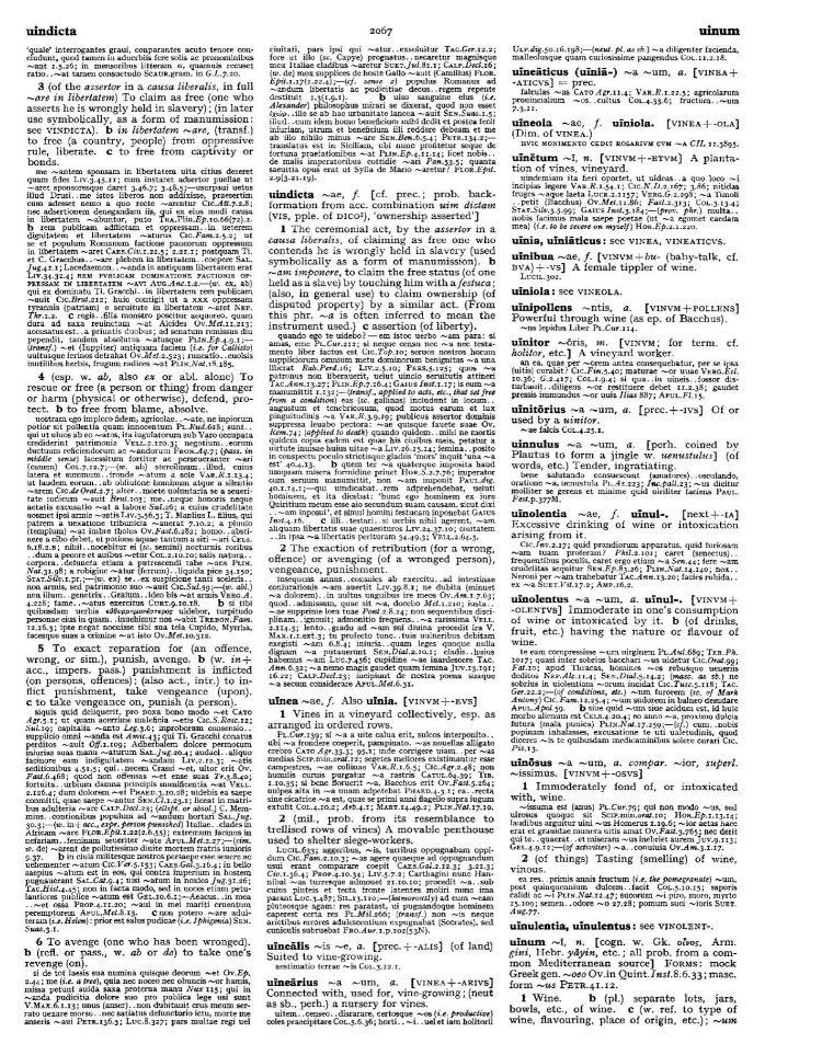 Page from the Oxford Latin Dictionary