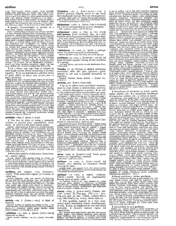 Page from the Oxford Latin Dictionary