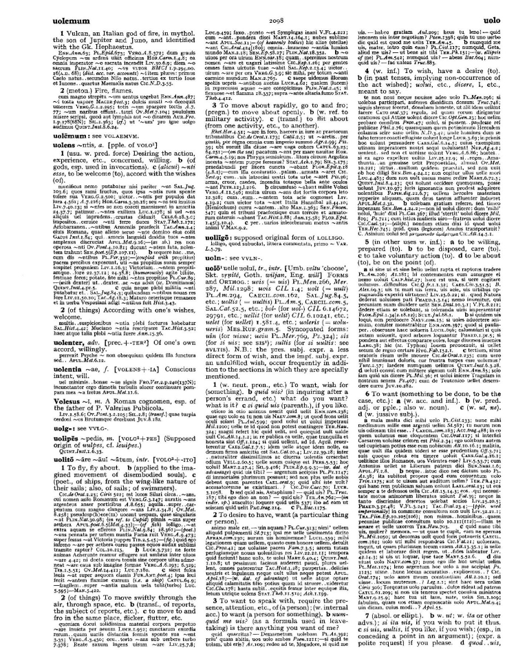 Page from the Oxford Latin Dictionary