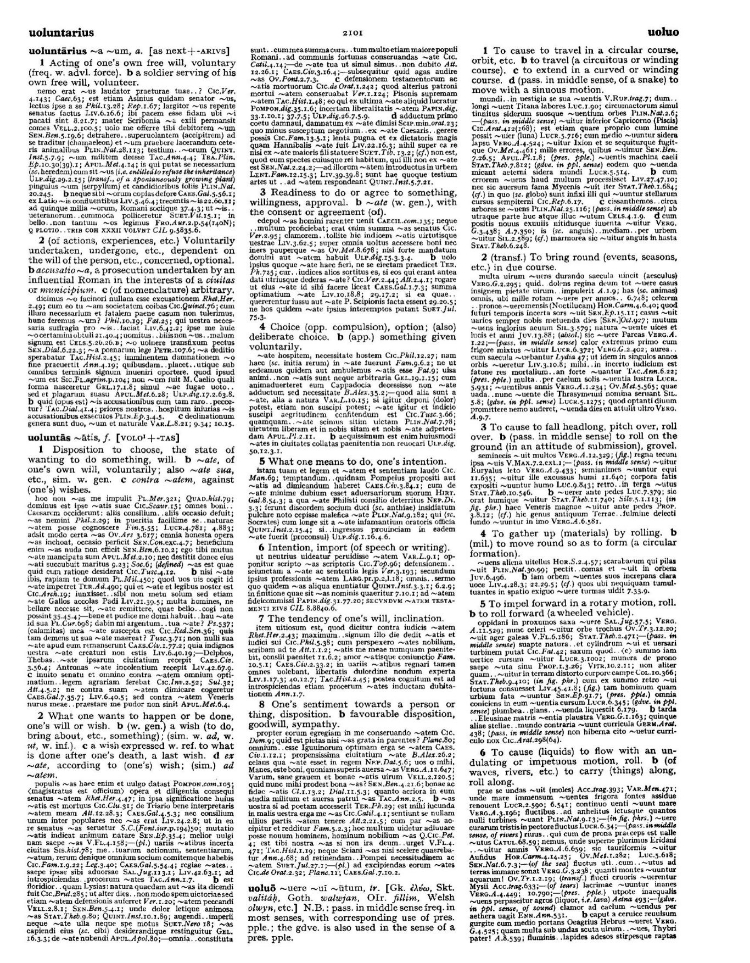 Page from the Oxford Latin Dictionary