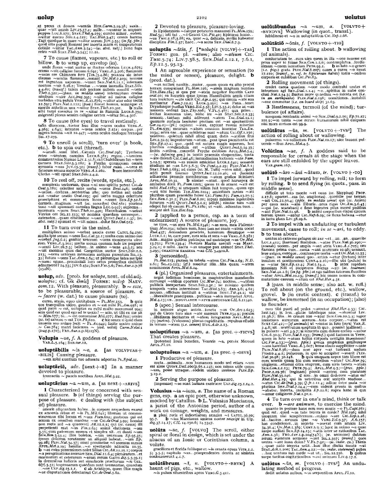 Page from the Oxford Latin Dictionary